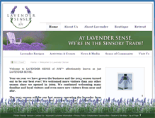 Tablet Screenshot of lavendersense.com